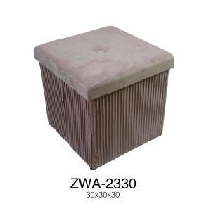 Yiya Home Furniture Velvet Folding Storage Stool Ottoman