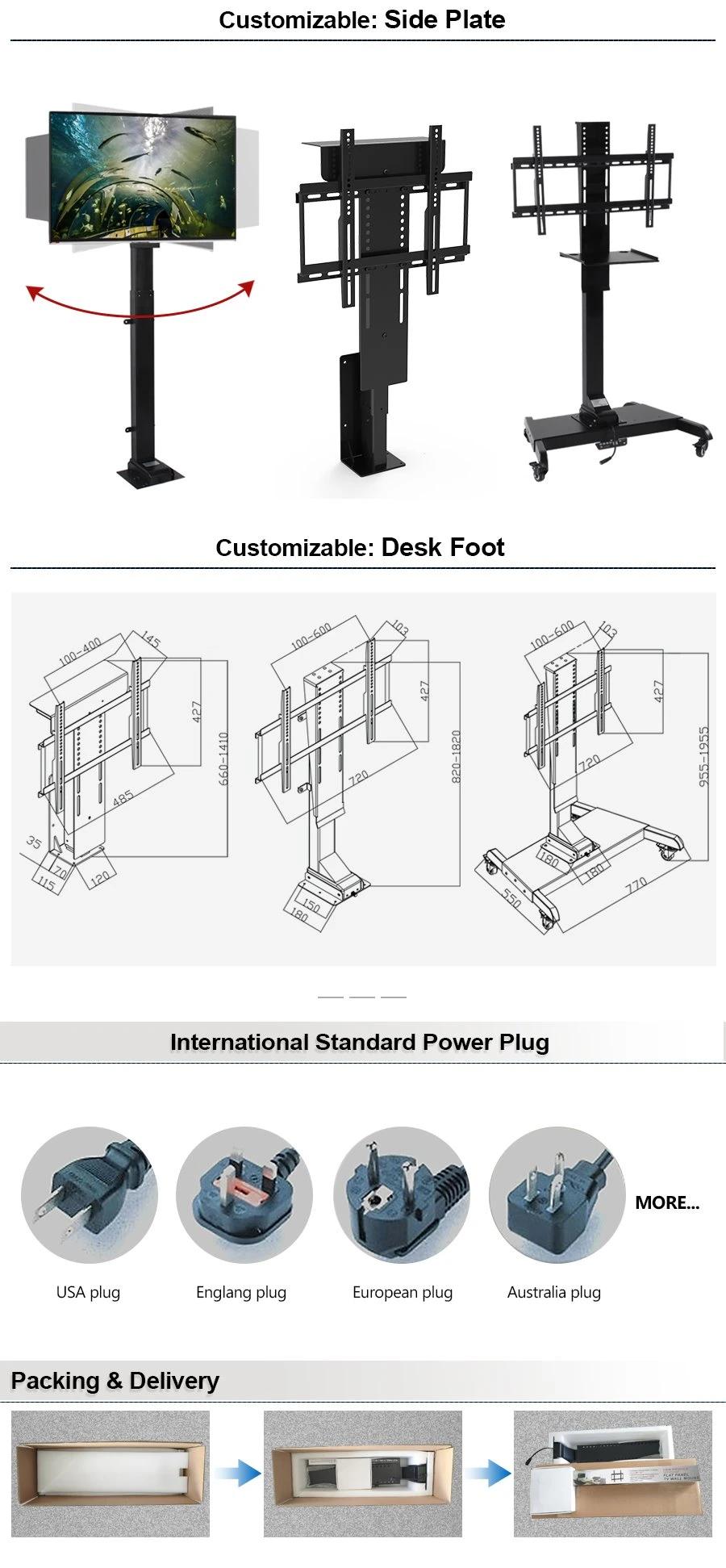 Adjustable Height Electric TV Stand with Remote Control