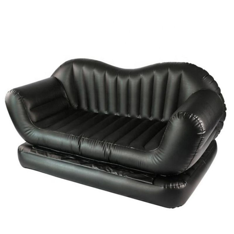 Foldable Inflatable Lounge Airbed Couch Sofa Bed with Air Pump