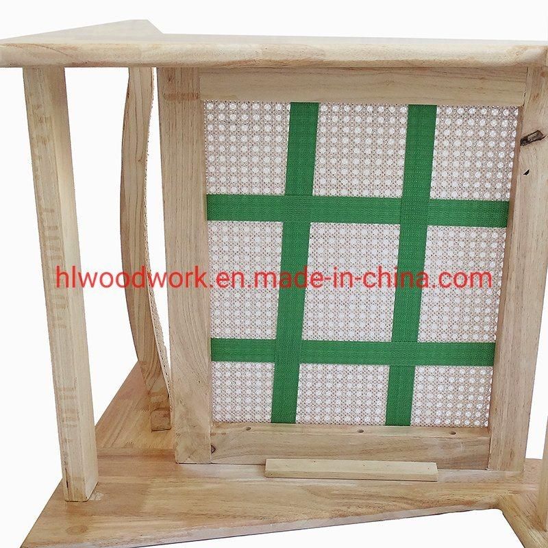 Saddle Chair Ash Wood Frame Natural Color with Rattan Without Arm Leisure Chair