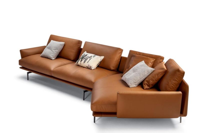 2021 New Design Home Living Room Fabric Leather Sofa Set