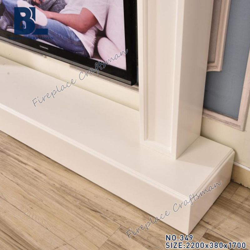 New Home Furnituire Farmhouse Media Cabinet Entertainment Center TV Stand Shelf with Wall (349)