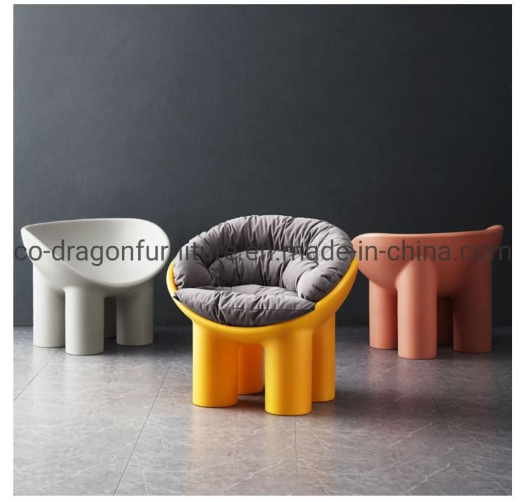 Fashion New Design Home Furniture Plastic Colorful Leather Leisure Chair