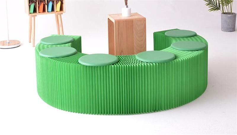 Hot Selling Paper Furniture Telescopic Folding Sofa Stool