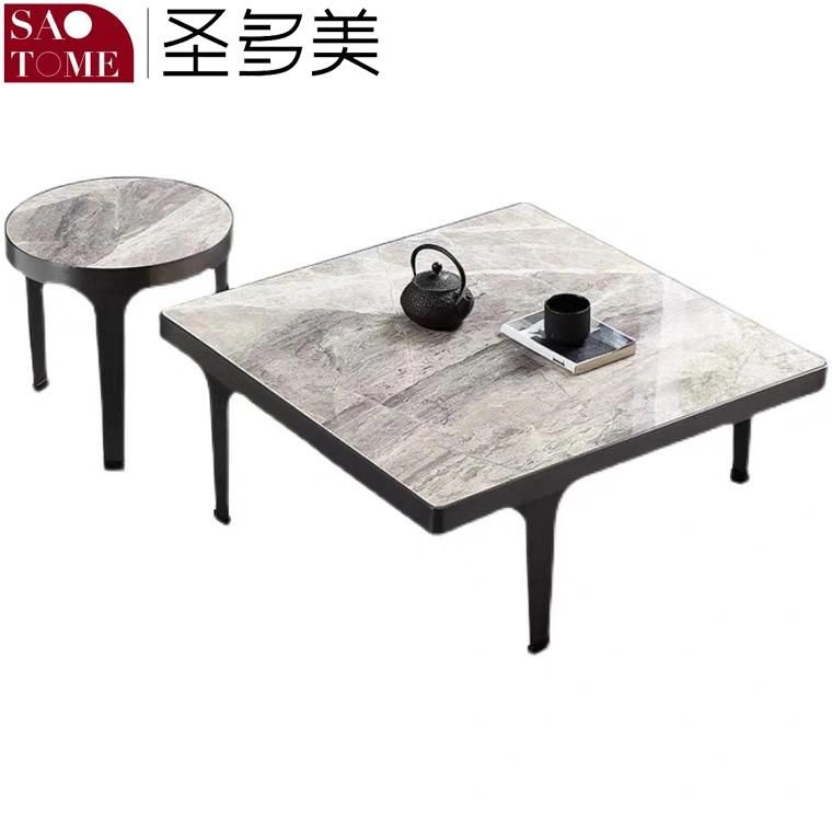 Modern Hotel Living Room Furniture Two Specifications of Four Legged Tea Table