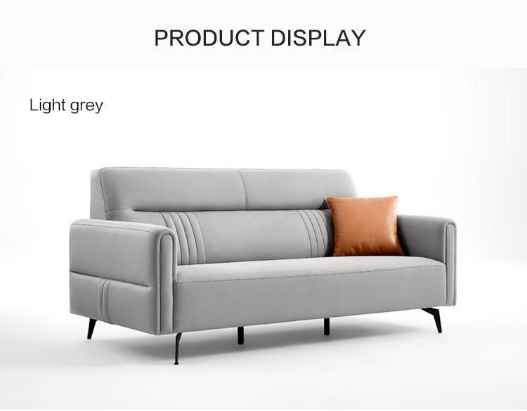 Linsy European Luxury Living Room Green Gray Comfortable Fabric Corner Sofa Couch S333