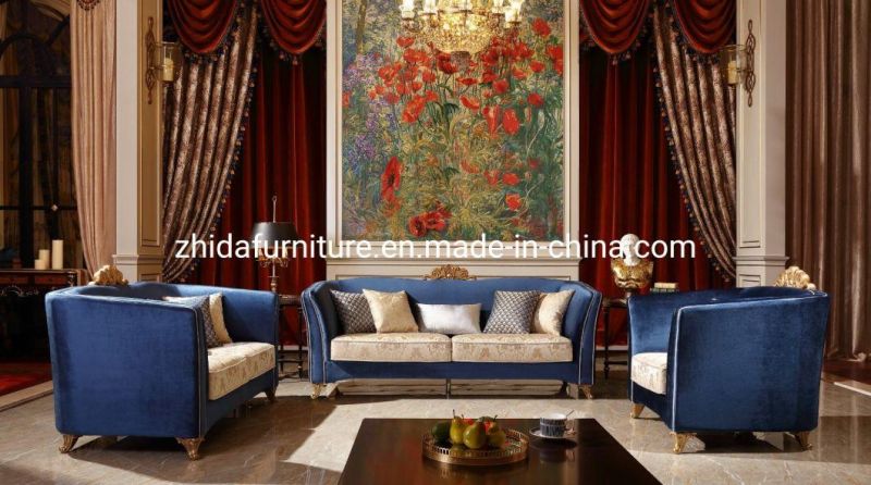 Elegant Luxury Style Hotel Villa Italy Design Carved Living Room Sofa