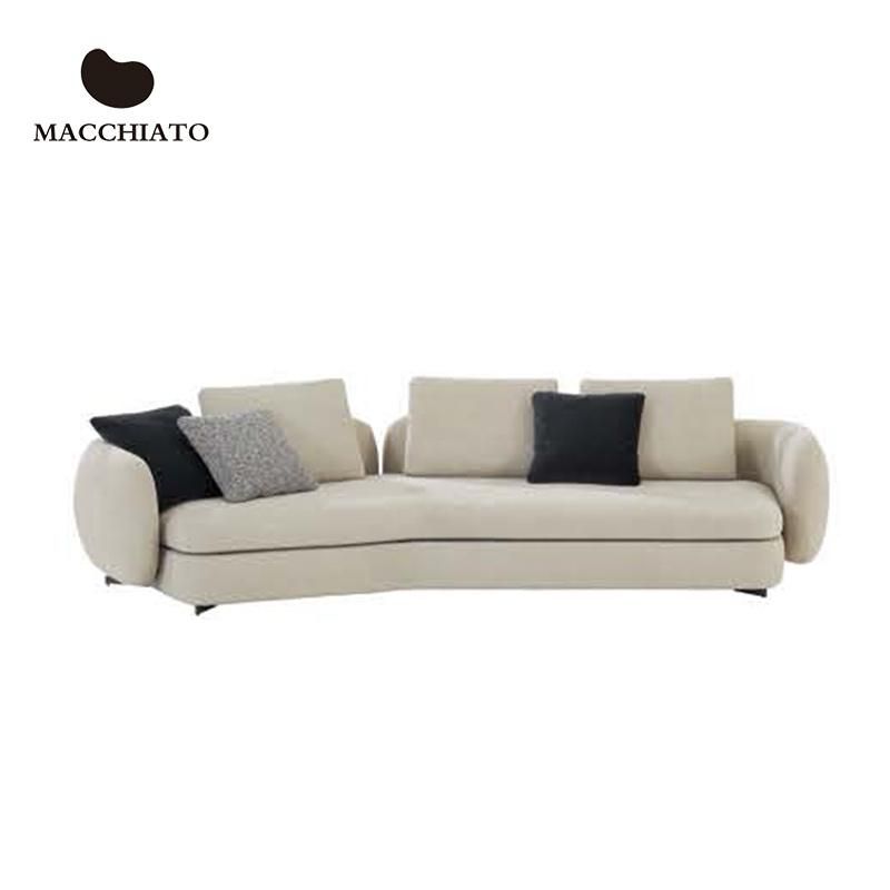 High-End Villa Use Contemporary Modern Sectional Sofas Feather Down Filling Comfort 4seater/ 3 Seater Living Sofa Couch