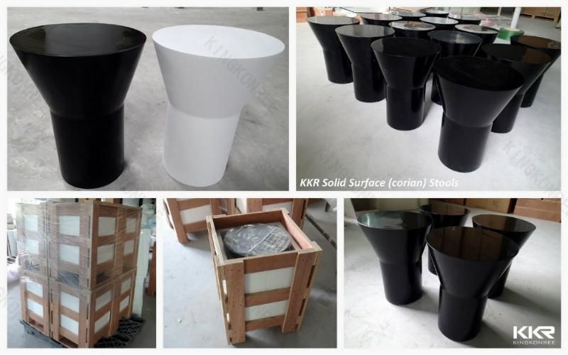 Custom Project Use Concise Style Artificial Stone Bathroom Stool