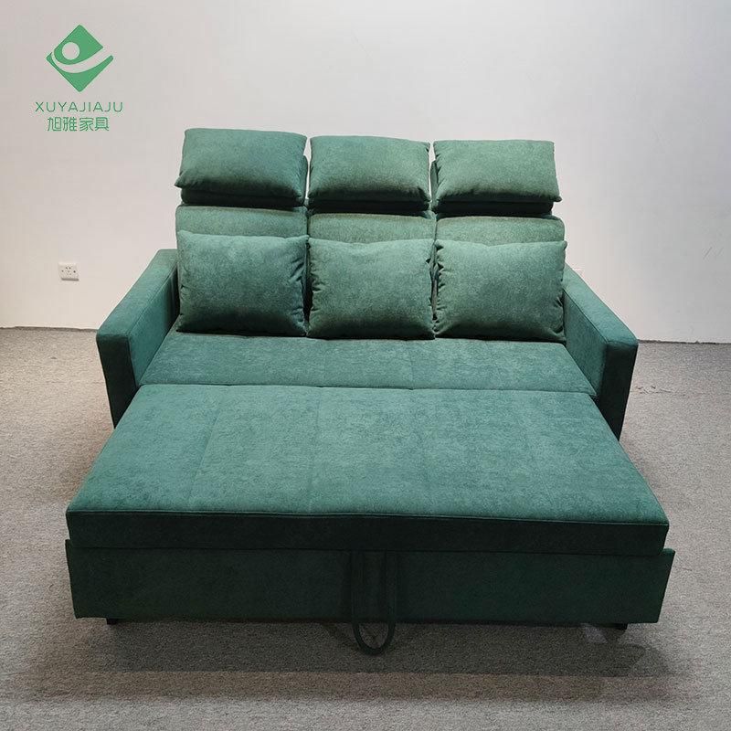 Double Pull out Slender Armrest Homeheld Tranformation Sofa Bed