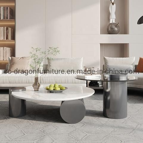 2022 New Design Marble Coffee Table Group for Home Furniture