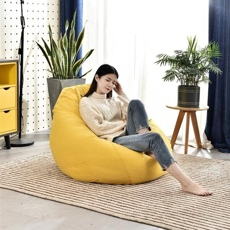 Leisure Fluffy Comfortable Coffee Lazy Lounger Bean Bag Sofa Chair