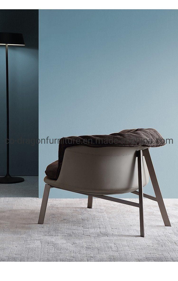 Modern Luxury Steel Legs Fabric Leisure Chair for Home Furniture