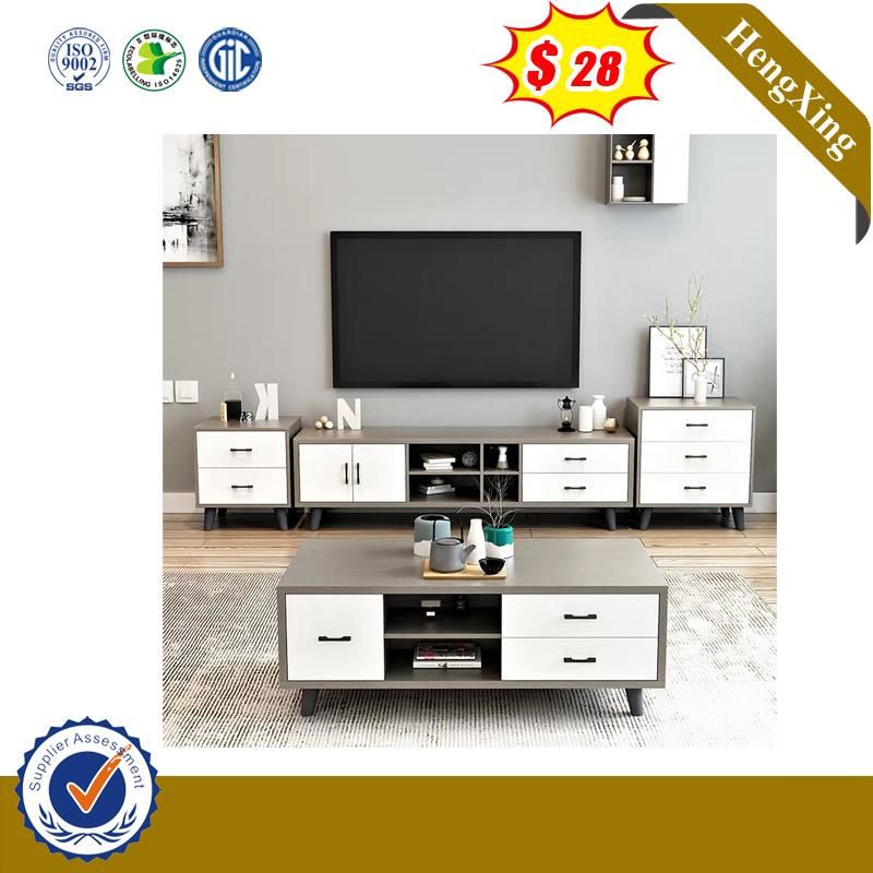 Factory Cheapest Price TV Stand Cabinet Wooden Side Coffee Table