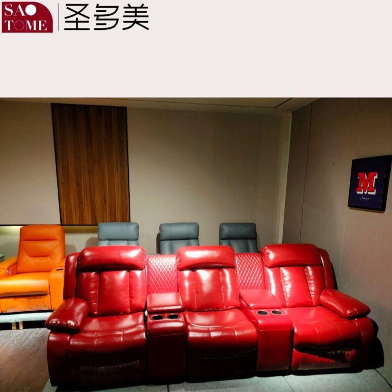 Double Armrest Single Seat Retractable Function Sofa