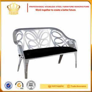 Stainless Steel Frame Fabric Seat Living Room Sofa (SF881)