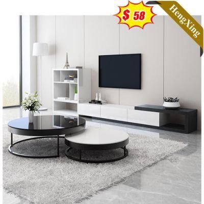 Wholesale MFC Melamine MDF Furniture Newest Cheap Coffee Table with TV Stand Set Cabinet