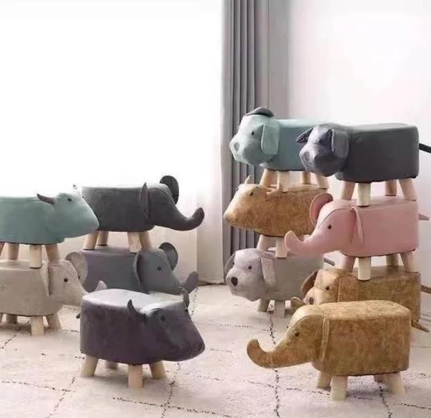 Cartoon Stool Elephant Stool Logo Sofa Shoe Changing Stool