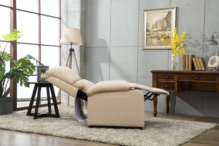 Fabric One Seat Multi-Functional Push Back Recliner for Living Room