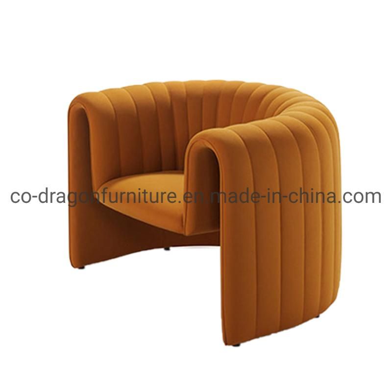 Unique Design Home Furniture Leather Leisure Sofa Chair with Arm