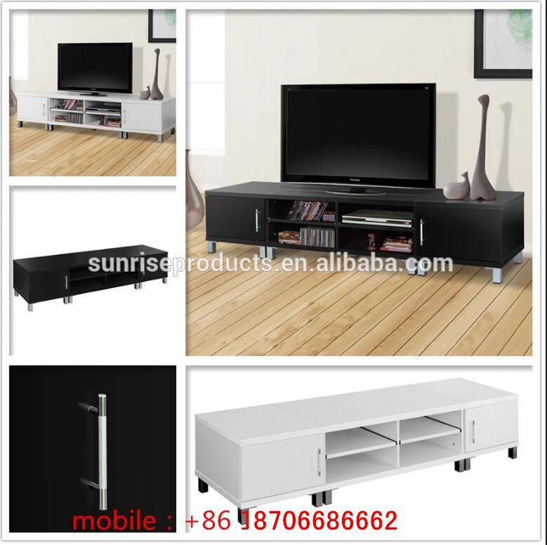 High Glossy Home Usage White LED RGB Light Modern TV Cabinet