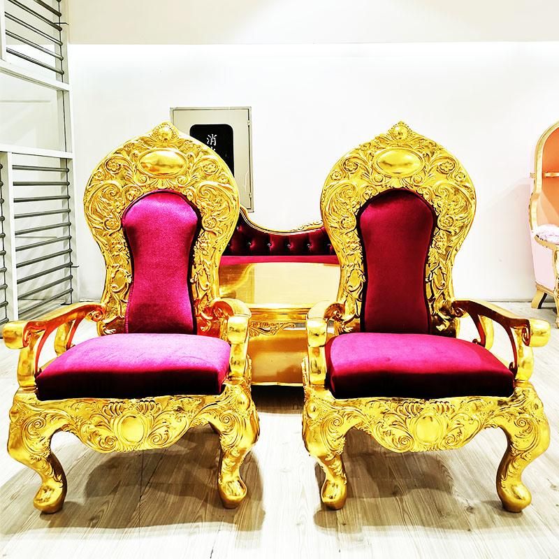 Wholesale King Throne Chairs Luxury Wedding Royal King Queen Chair