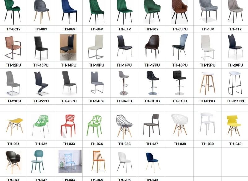 Classic Design Contemporary Elegant European Cheap Tolix Nordic Metal Leg Plastic Velvet Dining Chairs Dining Room Chair Outdoor