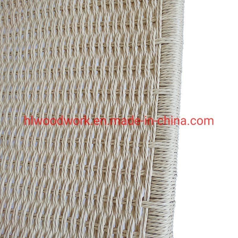 Saddle Chair Ash Wood Frame Natural Color with Woven Rope Without Arm Dining Chair