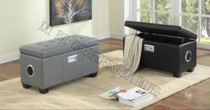 Music Storage Multifunctional Modern PVC Leather Ottoman