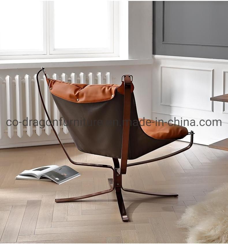 Modern New Design Steel Leather Leisure Chair for Home Furniture