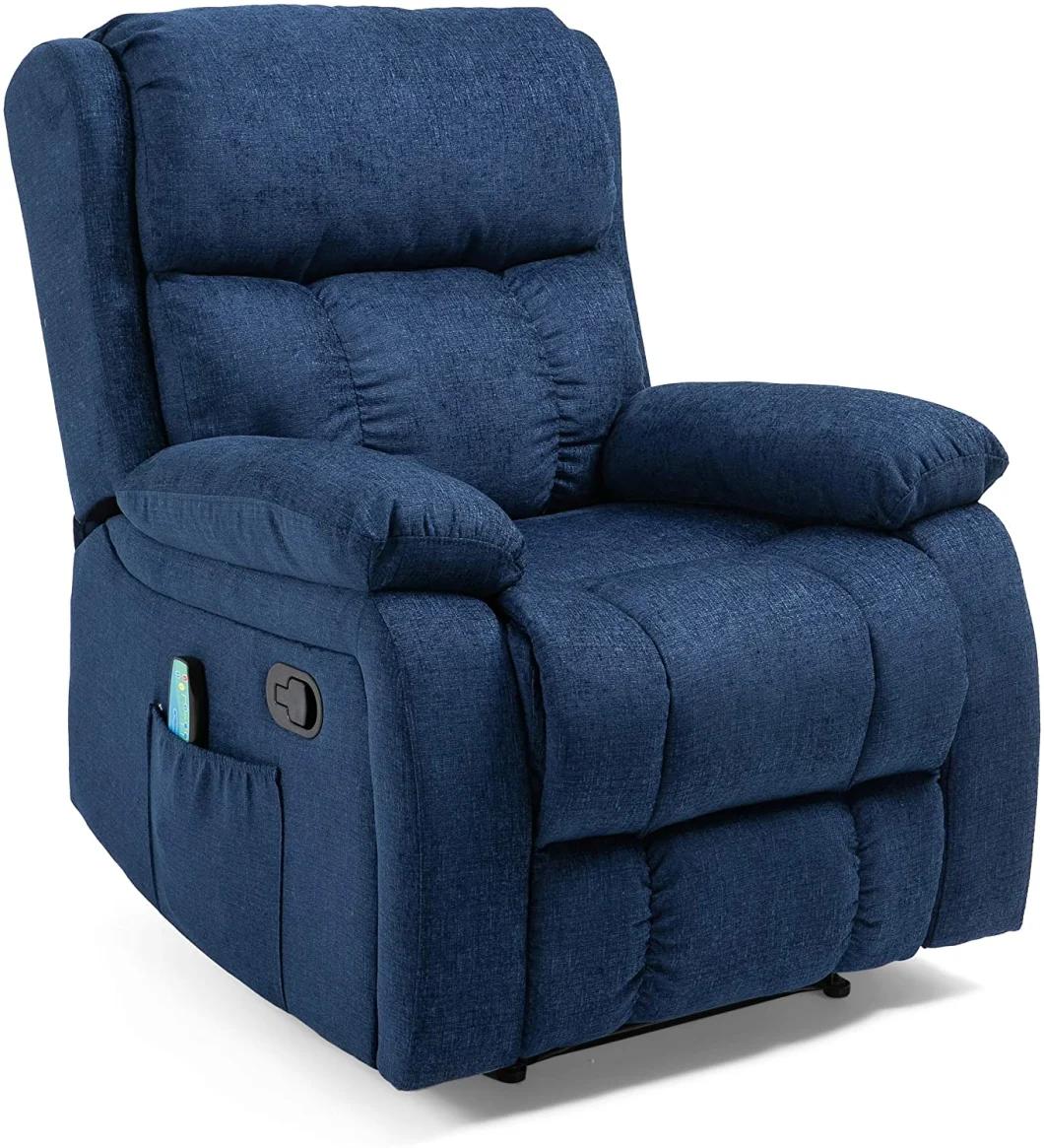 Jky Furniture Massage Function Fabric Adjustable Manual Recliner for Living Room