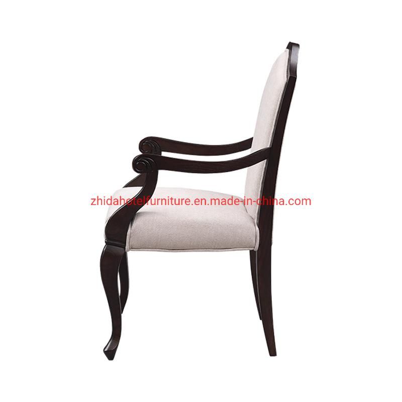 Restaurant Chinese Modern Style Hotel Door Leather Club Fabric Chair