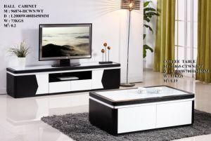 MDF Living Room TV Stand Hall Cabinet Tempered Glass Modern Home Furniture