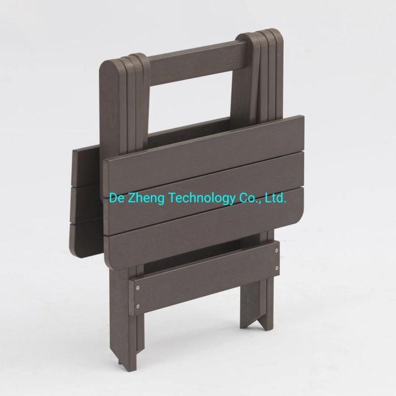 Wholesale Modern Armless Folding Chairs Garden Wood Outdoor Folding Chair WPC Garden Furniture