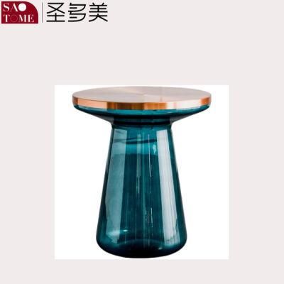 Modern Living Room Furniture Hand Blown Glass Round Tea Table