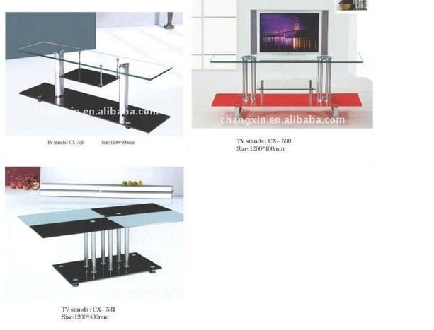 New Fashion Tempered Glass TV Stand