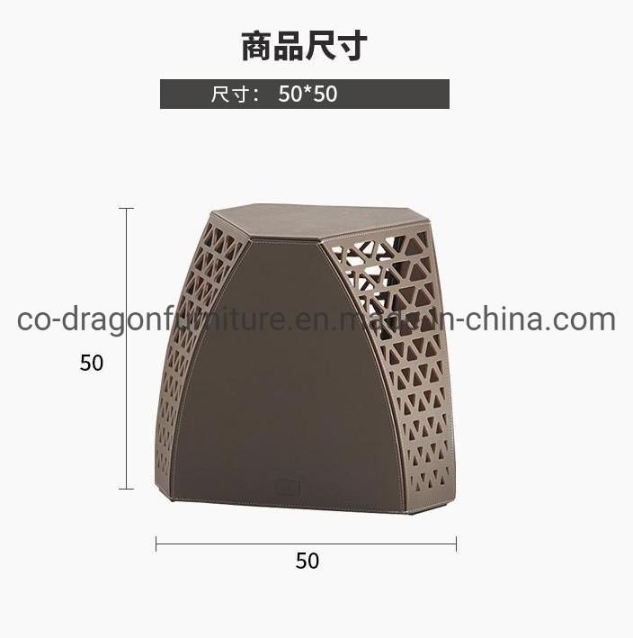 2021 New Design Luxury Leather Side Table for Home Furniture