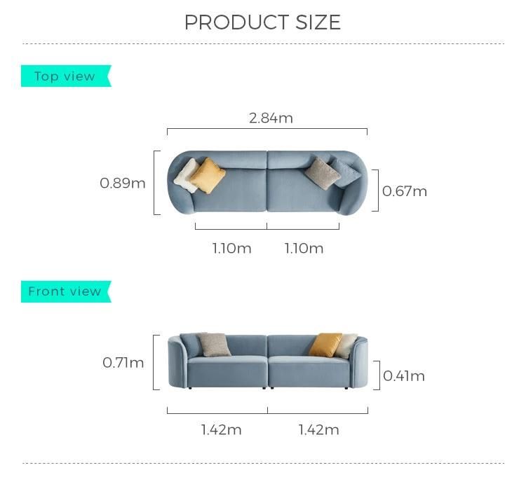 Linsy Fabric Sectional Sofa Set Furniture Manufacturer Tbs007