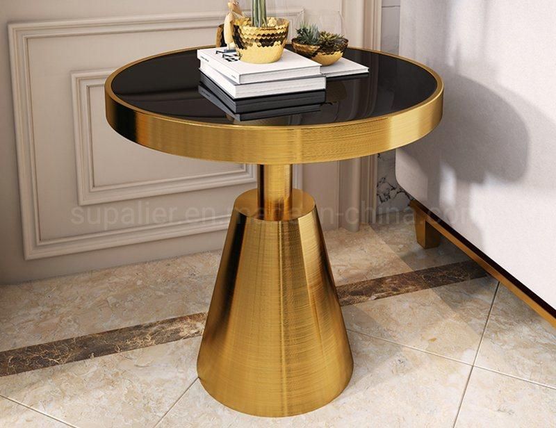 2020 Hotel Living Room Metal Gold End Table