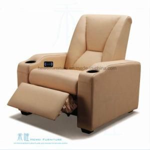 Modern Leather Recliner Sofa Set for Home Theater (DW-04-1S)