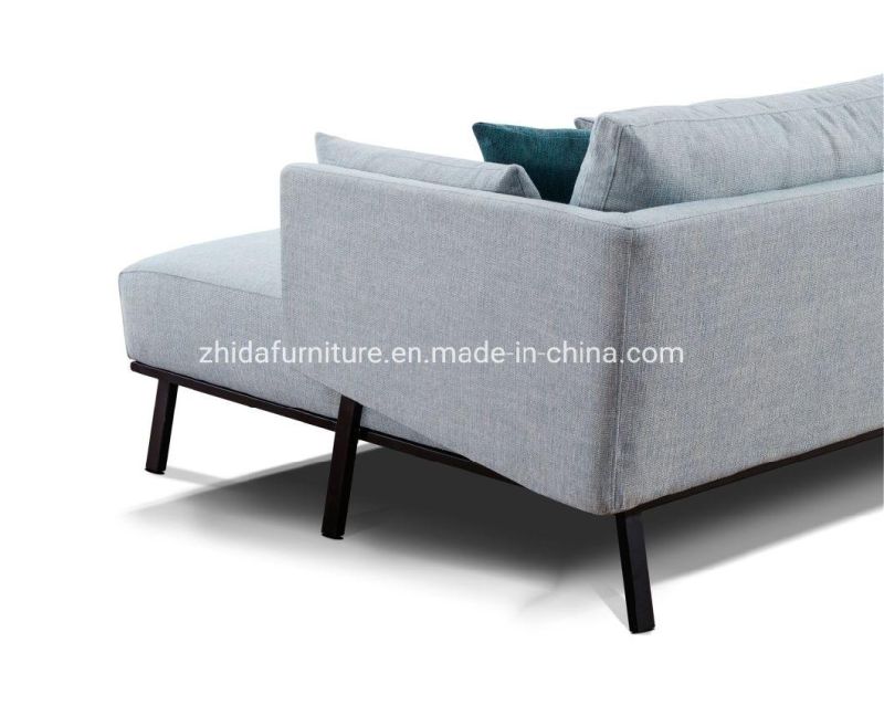 L Shape Small Size Home Living Room Sofa Bedroom Sofa