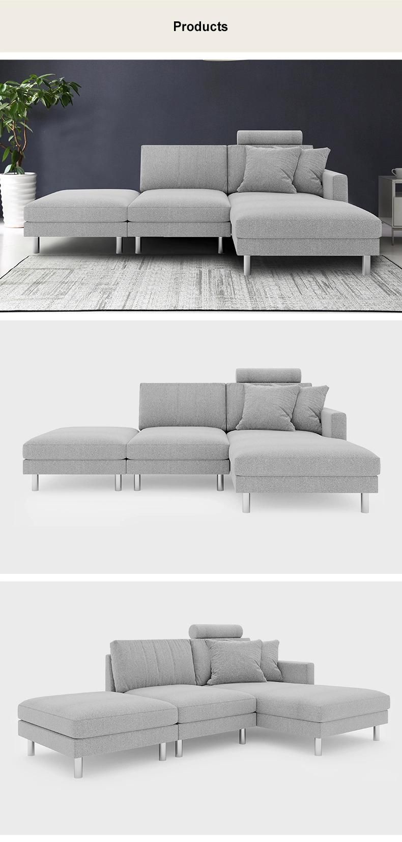 New Modern Living Room Leisure Fabric Home Furniture Sofa