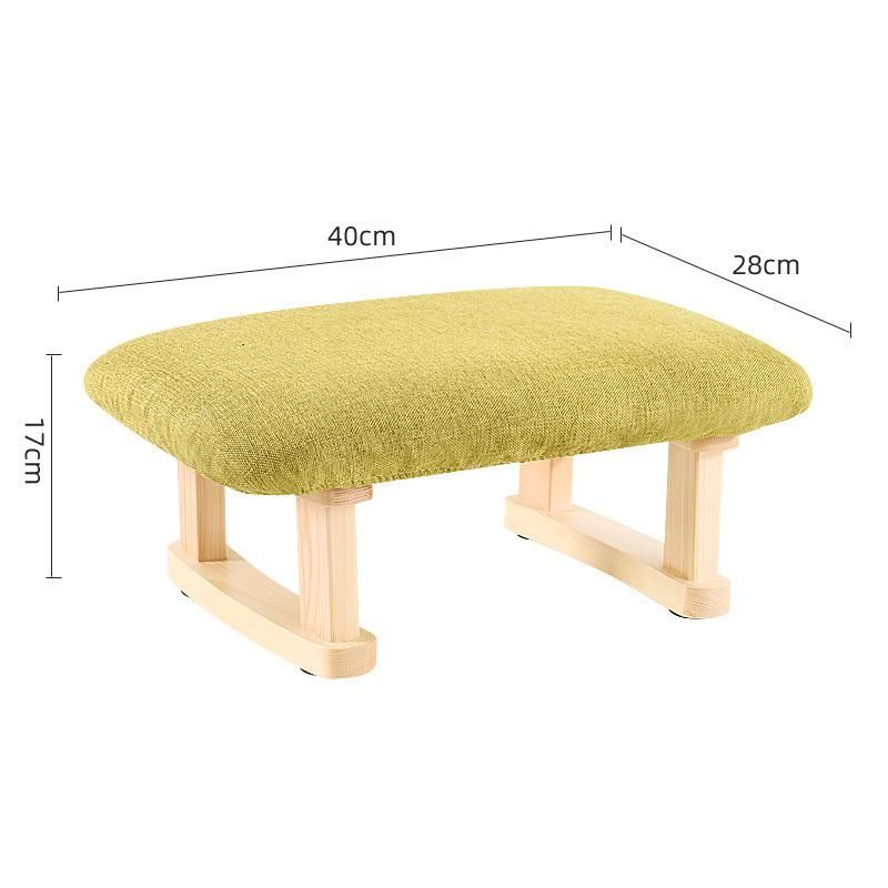 Hot Selling Solid Wood Sofa Stool Ottoman Fabric Low Stool