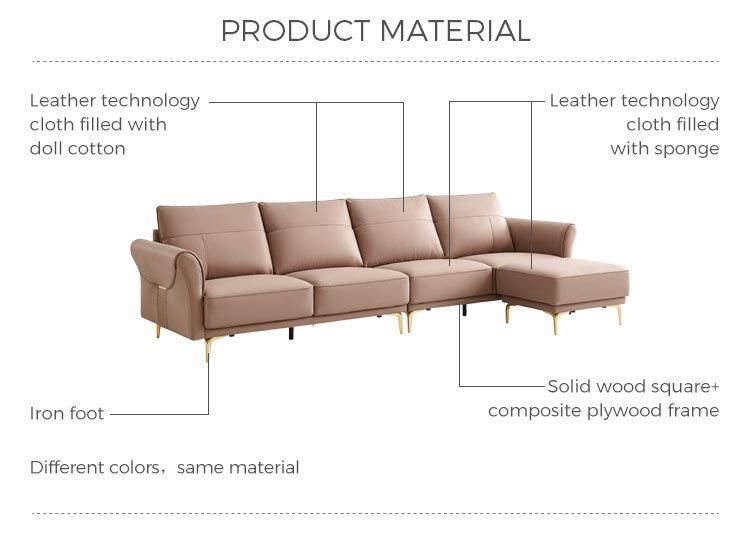 Low Back ISO 8191 Modern Style Leather Sofa Set BS012