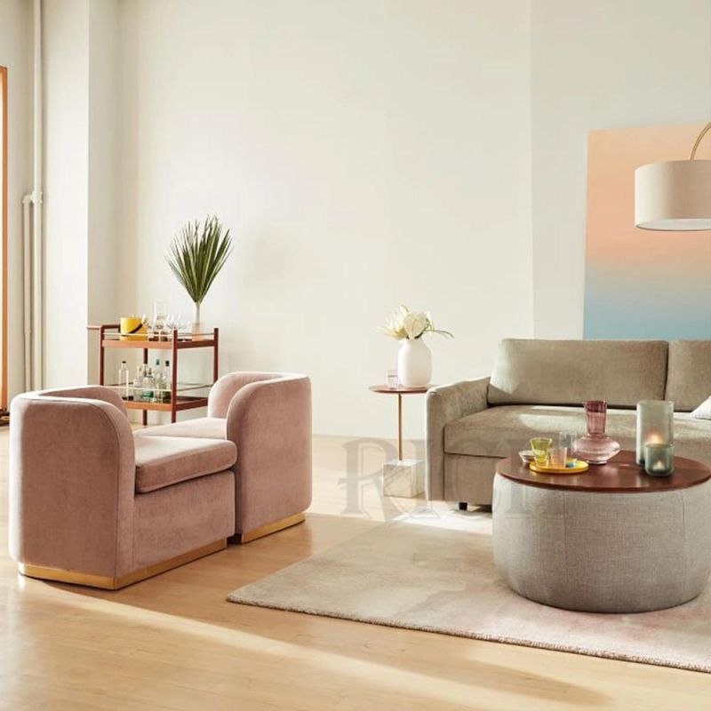 DIY Cute Girly Pink Loveseat 2 Seater Modern Living Room Sofa