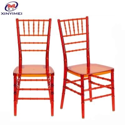 Durable Clear/Transparent Outdoor Plastic/Resin Tiffany/Chiavari Chairs for Sale