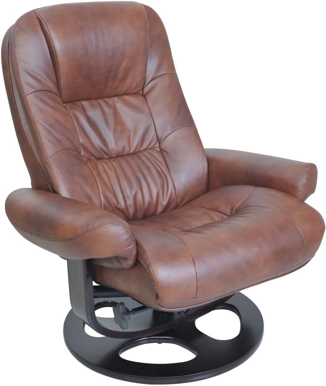 Jky Furniture Luxury 8 Points Vibration Massage Functions (2 In Ottoman 6 In Chair) Leather Leisure Chair with Ottoman