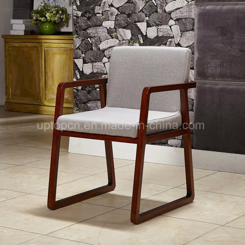 (SP-EC612) Hotel Living Room Wood Frame Upholstery Lobby Chair