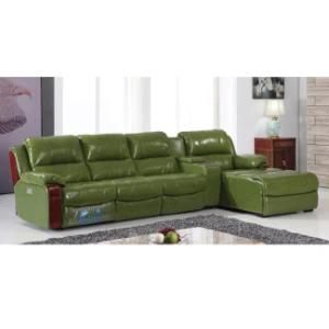 Green Color Chaise Recliner Sofa 6005lt