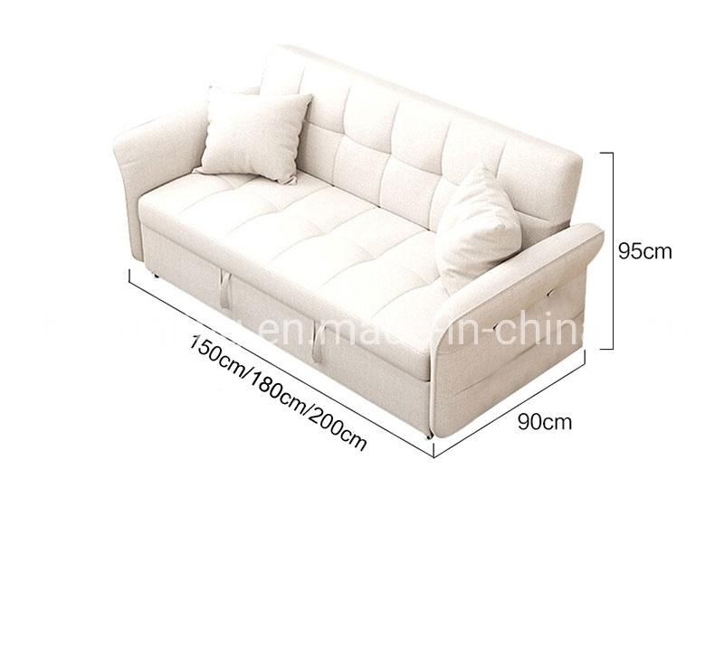 New Design Sofa Bed with Adjustable Armrest